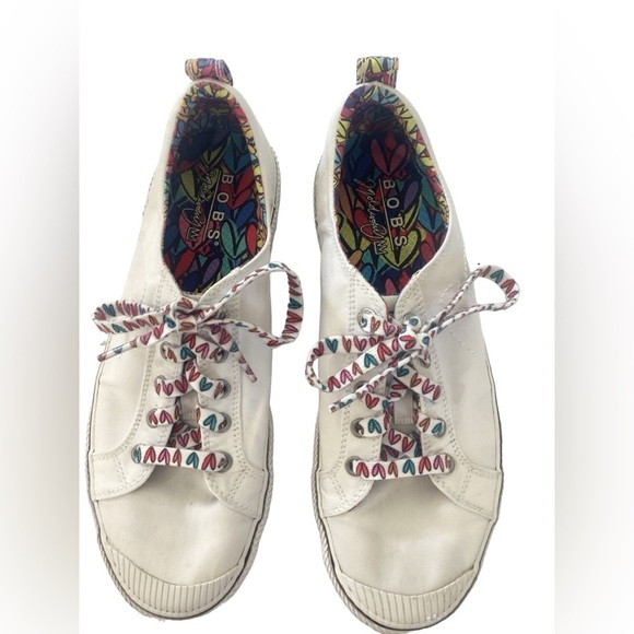 James Gold Crown X Skechers Bob's B Wilder Women's Sneakers White Size 10 shoes - Picture 3 of 11